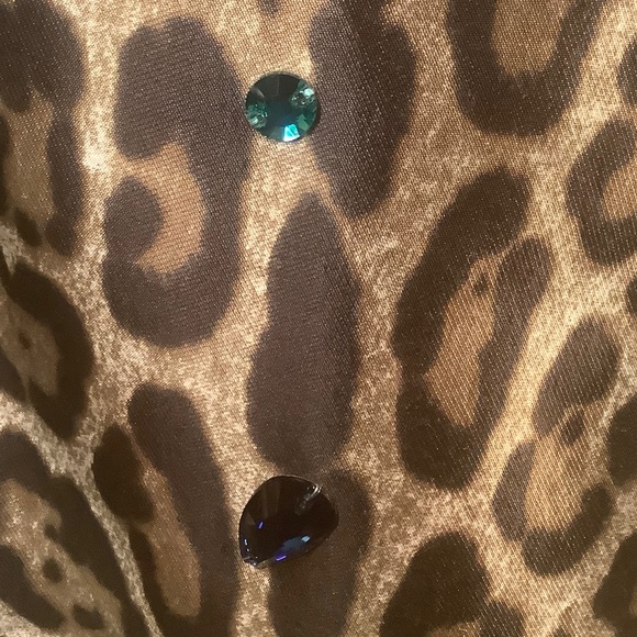 Dolce & Gabbana $1795 NWT Leopard Jeweled Skirt 4 - Picture 8 of 12
